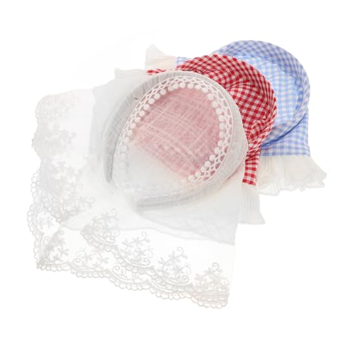 Healeved 3stücke Kariertes Kopftuch-stirnband Stirnband-haarschal Dekoratives Haarbandana Stil- Für Frauen Süßes Haarbandana Für Mädchen Kopftuch-haarband von Healeved