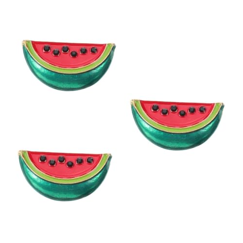 Healeved 3 Stück Kreative Wassermelonen Broschen aus Hochwertiger Legierung Langlebiger Anstecker für Damen Modischer Schmuck für Alltag Party Hochzeit und Festliche Anlässe Lebensecht und von Healeved