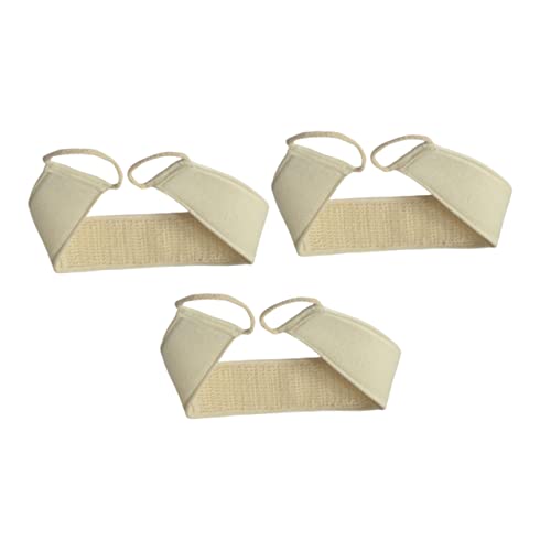 Healeved Luffa-badetuch Doppelseitig Streifen-rücken-reibetuch 3er-set Für Die Dusche von Healeved