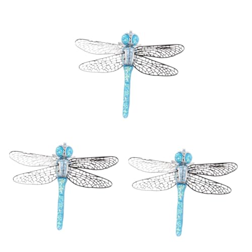 Healeved 3 Stück Silberner Libellenbrosche mit Dekorative Anstecknadel für Hochzeiten Jubiläen Besondere Anlässe Vielseitiges Accessoire für Kleidung Taschen Hüte von Healeved