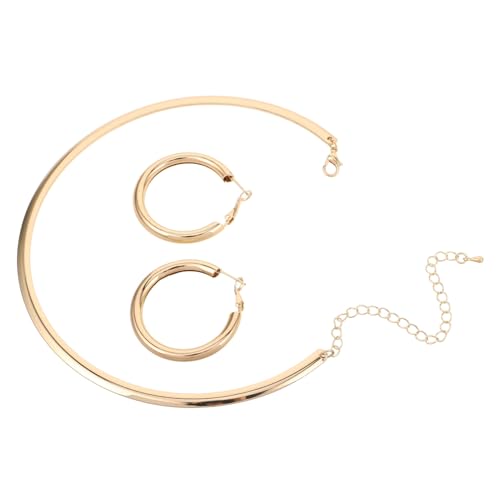 Healeved 3 Stück Teiliges Boho Schmuckset Rundohrringe Choker Halskette Kreis Schmuck für Frauen für Valentinstag Jubiläen und Festliche Anlässe von Healeved