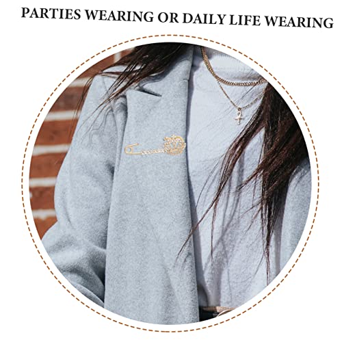 Healeved 3 Stück Teiliges Broschen mit Funkelnden Dekorative Anstecknadeln für Cardigans Schals und Kleidung Sicherheitsnadeln für Damen Schmuckclips von Healeved