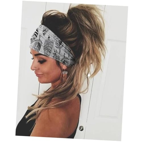 Healeved 3 Stück Teiliges Damen Stirnbänder mit Elastischem Bedrucktem Muster Sportlich für Yoga Laufen Workout und Tägliches Styling Weich Dehnbar und Komfortabel für Vielseitigen von Healeved
