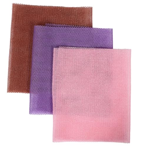 Healeved 3 Stück Teiliges Peeling badetuch aus Nylon Schnell Trocknender Langformatiger Rücken peeling schwamm für Herren Sanfte Hautglättung Reichlich Schaum für Tägliche Dusche und von Healeved