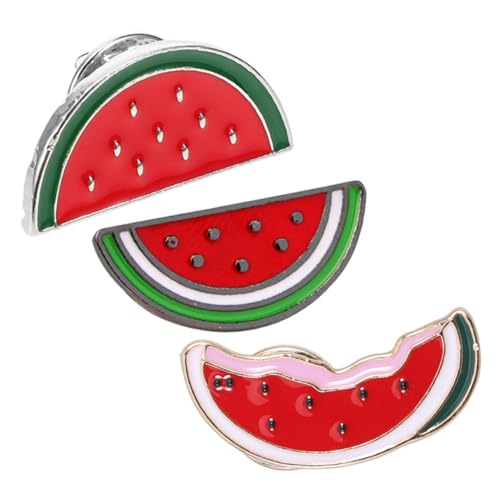 Healeved 3 Stück Teiliges Wassermelonen Broschen Modische Emaille Anstecknadeln aus Legierung Süße Frucht Motiv Pins Vielseitig für Pullover Schals Kleidung Geschenkidee für Damen Healeved 3 Stück Teiliges Wassermelonen Broschen Modische Emaille Anstecknadeln aus Legierung Süße Frucht Motiv Pins Vielseitig für Pullover Schals Kleidung Geschenkidee für Damen von Healeved