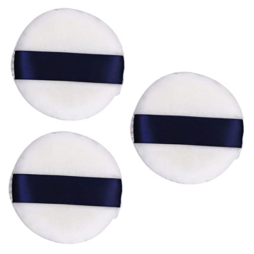 Healeved 3 Stück Velvet Puff Körper lose Mineral Einstellung Pulver Kissen -Puff Puderquaste drücken Make-up-Puff kleine Puderquaste Puste machen Puderquaste festigen Samt Zufällige Farbe von Healeved