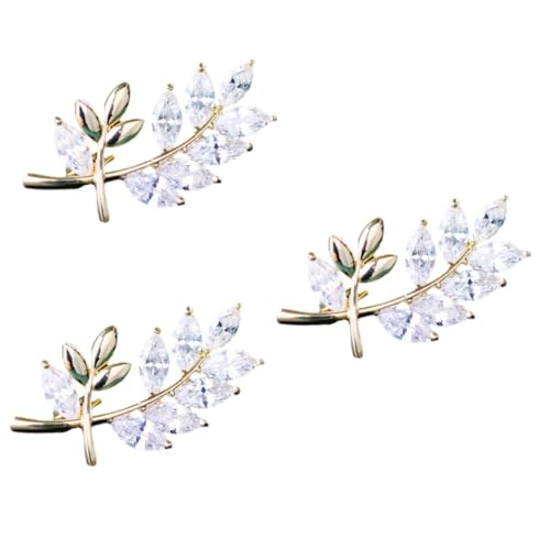 Healeved 3 Stück Vergoldete Brosche Pin Dekorationen Party Schal Brosche Kostüm n Schmuck Damen n Für Frauen Schmuck n Kupfer von Healeved