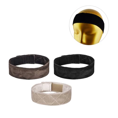 Healeved 3stücke Stirnbänder Für Perücken Perückengriffe Perückenbänder Perückenhüte Und Perückenkappenverschlüsse Haarbänder Verstellbarem Design Einheitsgröße Für Frauen Und Mädchen von Healeved
