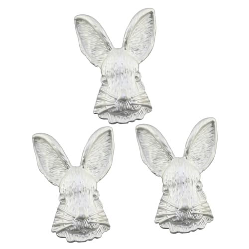 Healeved 3 Stück Vintage Kaninchen Brosche Silberne Anstecknadel für Damen Dekorative Tierbrosche Modisches Accessoire für Kleider Schals für Besondere Anlässe von Healeved