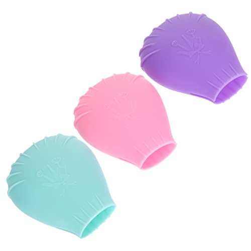 Healeved 3 Stücke Silikon Make Up Abdeckungen für Reisen Kosmetikpinsel Schutz Langlebig und Sicher für Foundation und Lidschatten Abwaschbar von Healeved