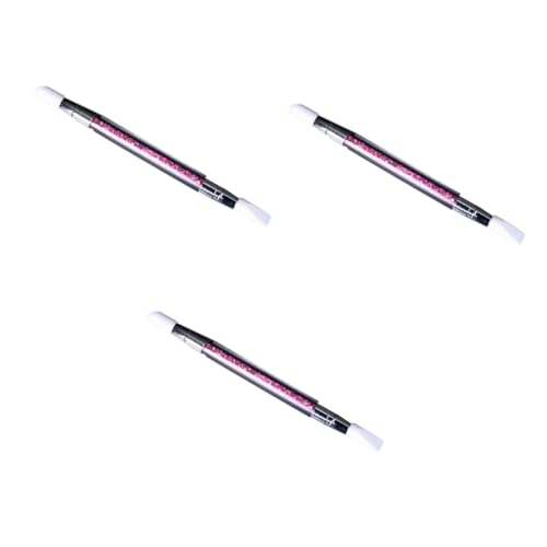 Healeved 3-teiliges Nailart-pinsel-stift-set Acrylgriff Weiche Silikonspitze Für Nailart-design-skulptur von Healeved