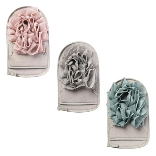 Healeved 3stücke Körperpeeling Handschuh Badeschrubber-handschuh Wiederverwendbarer Badehandschuh Waschhandschuhe Badetuch Für Sanfte Und Effektive Hautpflege Dusche Reinigung von Healeved