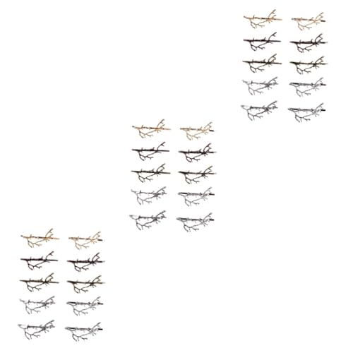 Healeved 30stücke Teiliges Antler Haarspangen Für Mädchen Haarclips Legierung Silber Gold Antik-bronze Und Antik-silber Für Partys Und Besondere Anlässe von Healeved