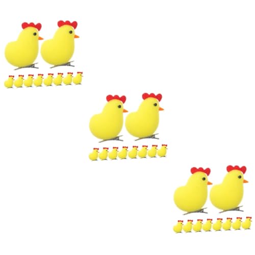 Healeved Sets Ostern Huhn Haar Clips Kleine Haar Clips Für Mädchen Frauen Einzigartige Ostern Party Dekorationen Pcs von Healeved