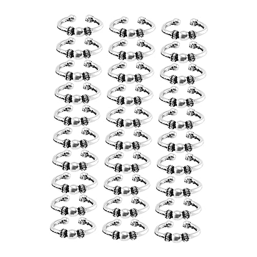 Healeved 30 Stück Dreadlocks-haarzöpfe Ringe Modeschmuck Haarnadeln für Frauen und Männer Vielseitiges Haar-accessoire für Den Zopfstil von Healeved