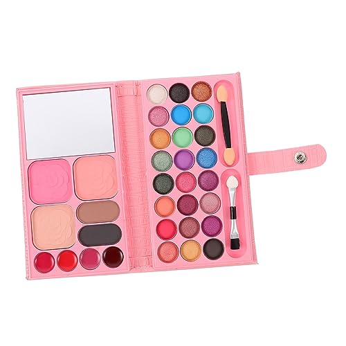 Healeved Make-up-Palette schminkpalette kinder for for Farben Lidschatten Set Lidschattenpalette bunt Neon Lidschattenplatte Lidschatten für Kinder Leder Rosy von Healeved