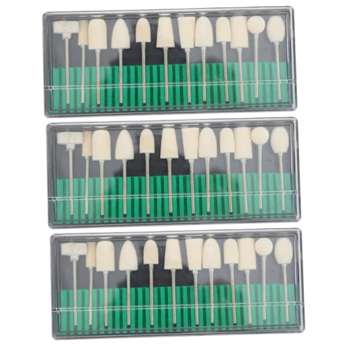 Healeved 36 Stk Nagelpolierer Nagelbohrer-kit Pediküre-bohrer Gel-kit Für Nägel Bohrer Für Nagelgel Elektrische Nagelfeile Gel-nägel-kit -rundkopf-bits Werkzeug Wolle Maniküre von Healeved