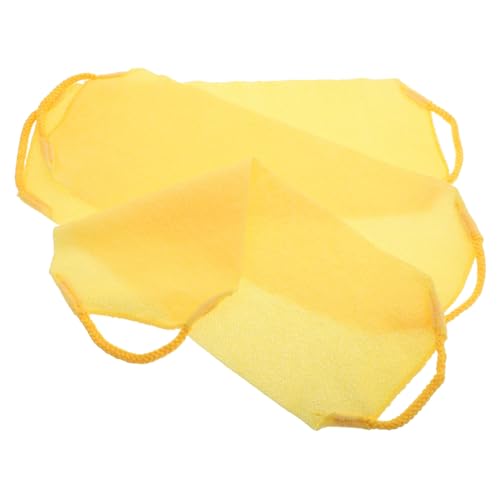 Healeved 3stücke Exfolierende Rückenschrubber Praktische Und Badetücher Hautreinigung Und Massage Für Und Langlebig Leicht Und Gelb von Healeved