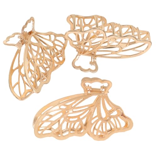 Healeved 3stücke Schmetterlings-haarklammern Schmetterlings-clips Für Frauen Haarschmuck Haaraccessoires Für Dünnes Haar Für Tägliche Nutzung von Healeved