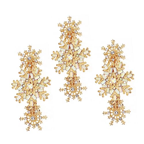 Healeved 3stücke Zarte Blume Haarspangen Damen Blumenkopfschmuck Haaraccessoires Haarschmuck Mode Haar Dekorationen von Healeved