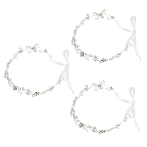 Healeved 3stücke Braut Haarschmuck Mit Rhinestones Luxuriöse Haargummis Für Und Mädchen Für Hochzeiten Partys Und Festliche Anlässe Komfortabel Und Leicht Zu Tragen von Healeved