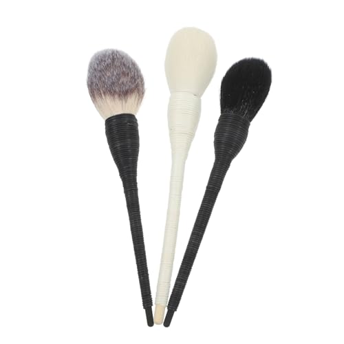 Healeved 3stücke Teiliges Make-up Pinsel Mit Rattan Griff Weiche Wolle Für Präzise Anwendung Für Puder Kosmetikwerkzeuge Für Und von Healeved