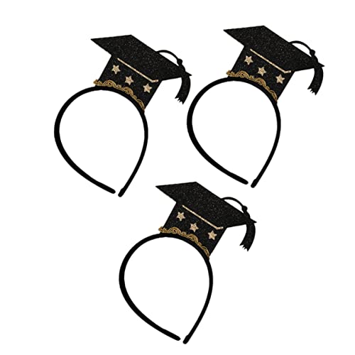 Healeved 3stücke Mini Hut Haarschmuck Glitzer Abschluss Haarnadeln Für Party Kreative Abschlussfeier Haaraccessoires von Healeved