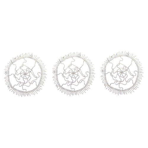 Healeved 3St Strass-Mesh-Kopfbedeckung hochzeitshaar schmuck wedding hair accessories mädchen stirnbänder Strass-Kopfschmuck goldene Haaraccessoires Haarschmuck für die Hochzeit Haarkette Healeved 3St Strass-Mesh-Kopfbedeckung hochzeitshaar schmuck wedding hair accessories mädchen stirnbänder Strass-Kopfschmuck goldene Haaraccessoires Haarschmuck für die Hochzeit Haarkette von Healeved