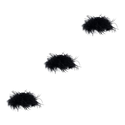 Healeved 3stücke Plume Haarklammer Für Damen Eleganter Haarschmuck Dekorativer Kieferclip Leicht Und Strapazierfähig Für Verschiedene Haartypen Und Outfits von Healeved
