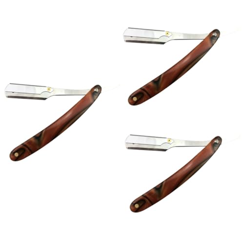 Healeved 3stücke Chic Straight Barber Vintage Faltmesser Für Rasiermesser Für Präzises Rasieren Von Haar Und Konturen Für Friseursalons Und Unterwegs Healeved 3stücke Chic Straight Barber Vintage Faltmesser Für Rasiermesser Für Präzises Rasieren Von Haar Und Konturen Für Friseursalons Und Unterwegs von Healeved