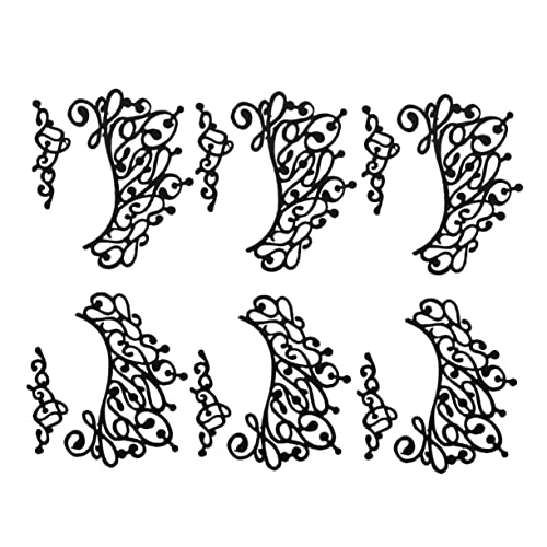 Healeved 3paare Schwarze Stoff-augentattoos Temporäre Eyeliner-aufkleber Make-up-augen-sticker Mit Spitzenmuster Einfach Anzuwendende Und Abzunehmende Hautdekoration Für Party Kostüme von Healeved