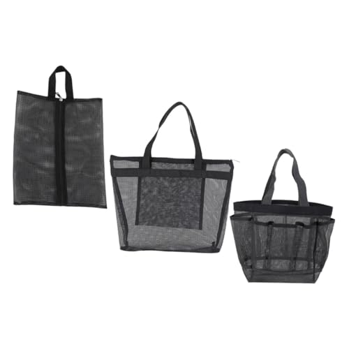 Healeved Hängendes Kulturbeutel-Set Aus Netzstoff Große Kapazität Reise-Make-up-Organizer Für Frauen Polyestertasche Für Den Einsatz Am Strand Und Im Pool von Healeved