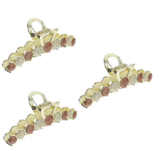 Healeved 3stücke Große Haarklammer Aus Metall Elegante Haarklammer Für Damen Und Mädchen Für Hochsteckfrisuren Tägliches Tragen Und Besondere Anlässe Zartem Milchkaffee-farbton von Healeved