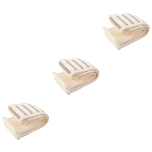 Healeved 3stücke Lange Rückenschrubber-badetuch Leinen Exfolierende Waschhandtuch Für Körperpflege Für Massagen Und Sanftes Peeling Duschen von Healeved