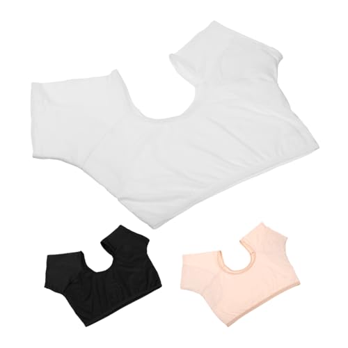 Healeved 3stücke Damen Schweißpads Für Achselhöhlen Atmungsaktive Sportunterwäsche Mit Integrierten Saugfähigen Pads Für Yoga Und Fitness Kurzarm Und Hautfarben von Healeved