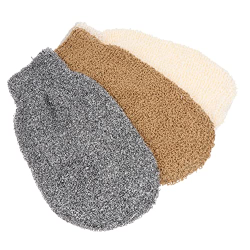 Healeved 3stücke Peeling-handtuch Aus Bambusfasermaterial Für Körperwaschung Scheuertuch Zum Anregen Der Durchblutung Für Camping Und Reisen von Healeved