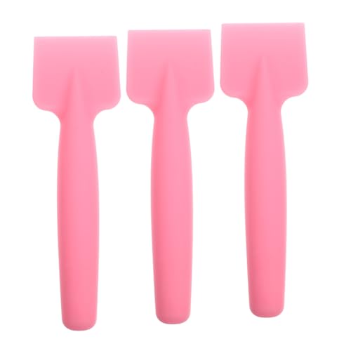 Healeved 3stücke Silikon Kosmetikspatel Mixer Werkzeug Make-up-spatel Mixer Werkzeug Kosmetikspatel Mit Langer Flacher Oberfläche Für Mischen Von Grundierung Lidschatten Lippenfarbe Oder von Healeved
