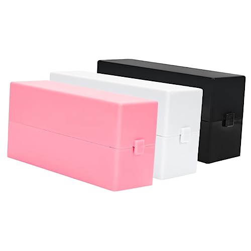 Healeved 3stücke Teiliges Nagelbohrer Bits Aufbewahrungsset Organizer Für Nagelkunst Polierköpfe Und Maniküre Zubehör Slots Sicheren Lagerung Und Einfachen Handhabung von Healeved