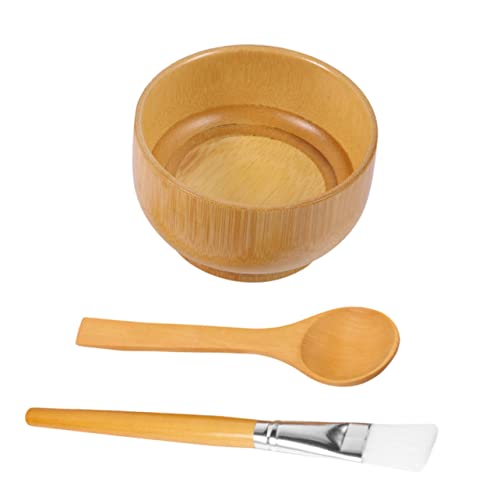Healeved 3stücke Teiliges - Rührschüssel Löffel Und Pinsel Für Diy-maskenherstellung Hautfreundlich Und Langlebig Für Heimgebrauch Und Reisen von Healeved