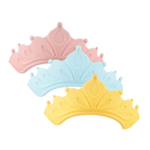 Healeved 3stücke Teiliges Verstellbarer Badekrone Wasserdichter Shampoo-hut Für Mädchen Schützt Ohren Beim Haarewaschen Hautfreundliches Material Leicht Und von Healeved