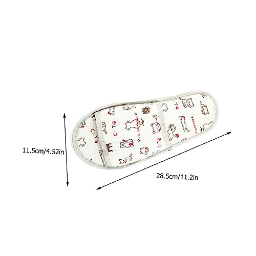 Healeved 4 Paare Einweg Hausschuhe Damen Herren Rutschfest Geschlossen Atmungsaktiv Cartoon Tier Motiv Gepolstert Leichter Hotel Babouche Slipper Komfortabel Hautfreundlich Universalgröße von Healeved
