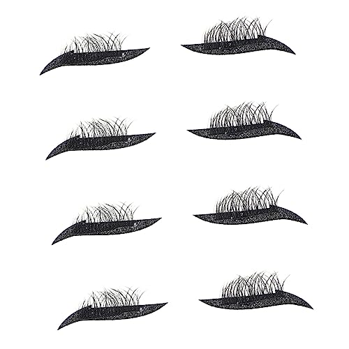 Healeved 4paare Glitzer Eyeliner Aufkleber Mit Dichten Wimpern Selbstklebende Eyeliner Schablonen Für Funkelnde Augen-make-up-styles Für Partys Und Besondere Anlässe von Healeved
