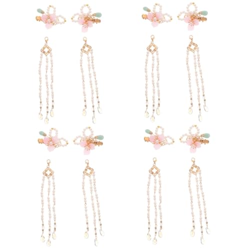 Healeved 4paare Haarschmuck Mit Langen Quasten Und Perlen Traditionelle Chinesische Haarspangen Für Frauen Und Mädchen Für Hochzeiten Partys Und Besondere Anlässe von Healeved
