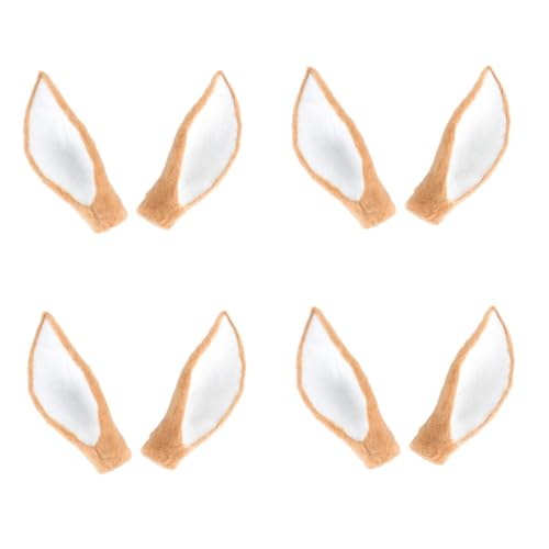 Healeved 4 Pairs Deer Ohr Kopfschmuck Requisiten Weihnachten Haar Prop Deer Ohr Haarband Kostüm Zubehör von Healeved