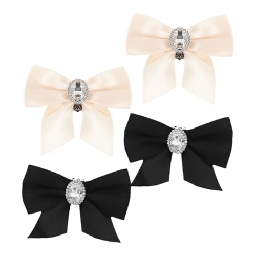 Healeved 4 STÜCKE Abnehmbare Hochzeits Schuhschnallen mit Strass für Damen Romantische Dekorationen für Hochzeit Partys und Besondere Anlässe Sanften Farben Hellgelb Schwarz von Healeved