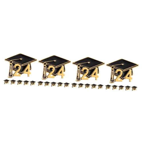 Healeved 4 Sätze Doktorhut Brosche Abschlussmütze Absolventenbrosche Topper Hut Pin Klasse Von 20 Pin Abschluss Swift Abschlussbrosche Pin Grad Blau Doktor Niedliche 6 Stück * 4 von Healeved