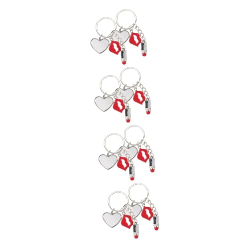Healeved 4 Sätze Herz Schlüsselanhänger Blanko Für Diy Sublimation Schlüsselanhänger Für Personalisierte Schlüsselringe Für Kreative Bastelprojekte Für Dekoration Handwerkskunst 2 Stück * 4 von Healeved