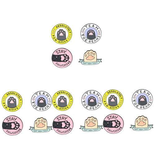 Healeved 4 Sätze Katzenpfoten Brosche Teiliges Dekoratives Ansteckpin Für Kleidung Rucksäcke Accessoires Niedliche Cartoon Brosche Für Frauen Für Besondere Anlässe 4 Stück * 4 von Healeved