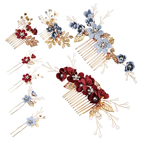 Healeved 4sätze Hochzeits-haarschmuck Teiliges Mit Haarkämmen Und Clips Und Funkelnde Strasssteine Und Perlen Für Bräute Und Brautjungfern Für Hochzeiten Und Feiern von Healeved