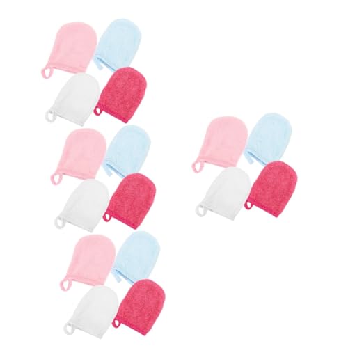 Healeved 4 Sätze Reinigung Der Fingerspitzen Gesichtshandschuh Für Den Haushalt Geschmeidige Fäustlinge Abschminken Makeup Remover Handtücher Praktische Make-up-entferner 4 Stück * 4 von Healeved